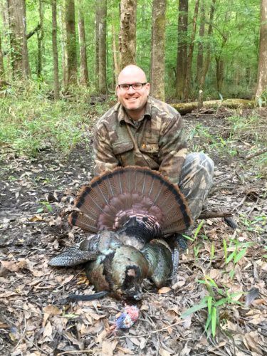 What a day for Eric Blundy.  He killed his first hog and second turkey.
