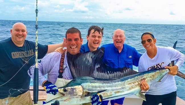 How about these happy anglers? Rhonda's Osprey Charter Fishing has few dates open. Give Capt. Joe a call at 877-610-9749. #Fishing #Adventure #Florida #Sailfish #FinandField