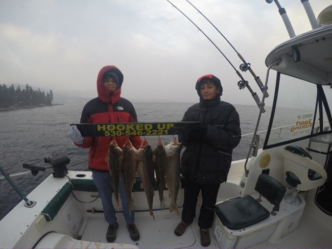 Did some ice fishing this morning,
ice on the deck, ice on the lines, pretty much ice on everything.
but for these two guys braving the bitter cold.... NICE fish