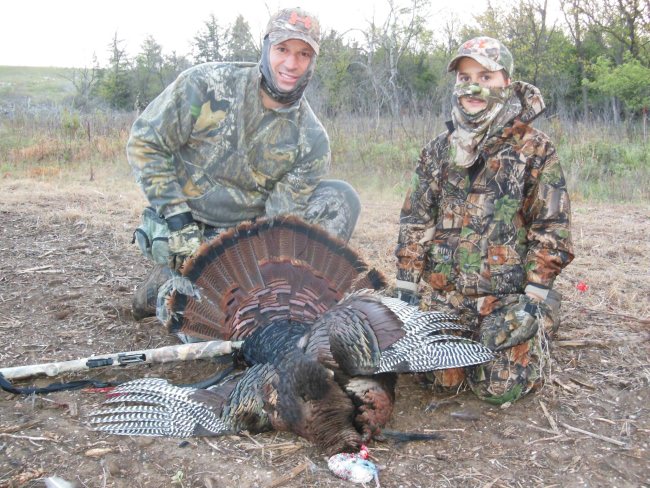 Welcome Morris Gun Dogs & Guided Hunts!Father  and Son Guided Hunt guided by Jeff Morris in the Kansas, Flint Hills. First class accommodations and hunt. 877-536-0359. #Hunting #Turkey #Whitetail #Kansas #FinandField