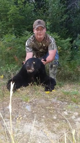 One of my toughest clients scored Sunday might. My son. First bear he has ever had the opportunity to see while holding the gun, and he made the most of it. One incredibly happy young man right there, and Dad too. The smiles, the hug, all worth every moment this weekend.