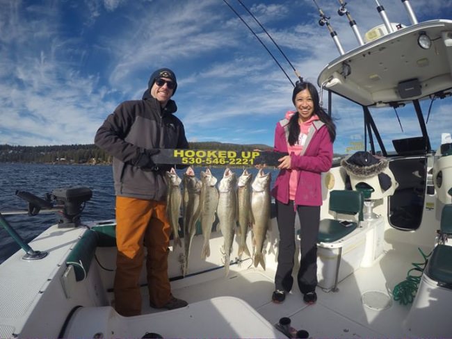 Baby it's cold outside.....
Great job you two,  lake was a bit on the rough side and a bit cold too, but.... great fishing !