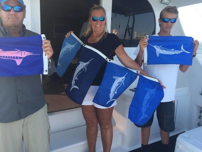 Nancy Kohl and crew were the top white marlin release boat after day 1 of MA500! Bravo Rhonda's Osprey Charter Fishing. #Fishing #MidAtlantic500 #MA500 #FinandField