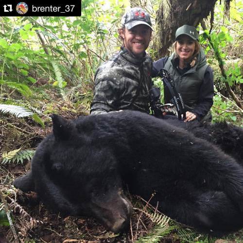 Memorial Day weekend hunting success for Tim! #Hunting #Bear #Bow #Adventure #FinandField