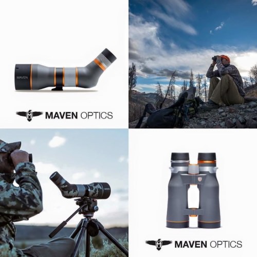 Maven
Hunting game that don't want to be seen by predators can be really tough and means glassing from long distance in some areas. Good optics are very important and you want the toughest clearest made. That's where Maven steps up to the plate. Maven optics are built top of the line products that will last a lifetime and make you the top predator in the woods.