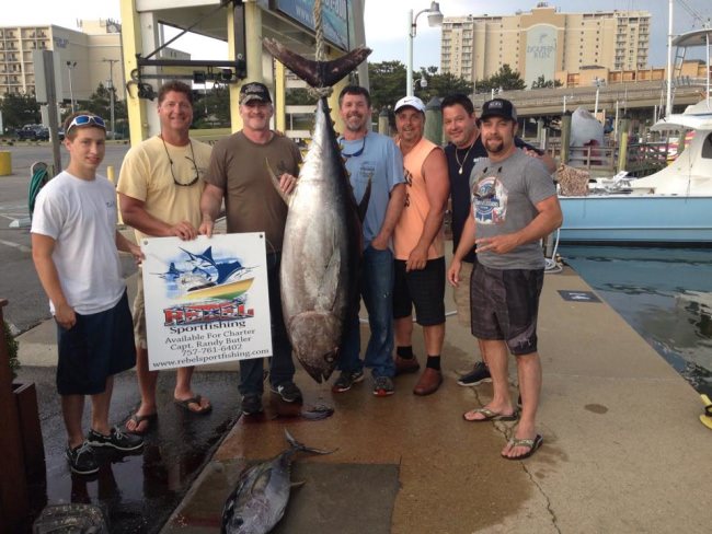 Rebel Sportfishing with nice BigEye! #Fishing #VaBeach #Virginia #Tuna #Charters #FinandField