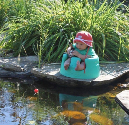 Great way to spend Father's Day! #FutureCaptain #FathersDay #Fishing #FinandField