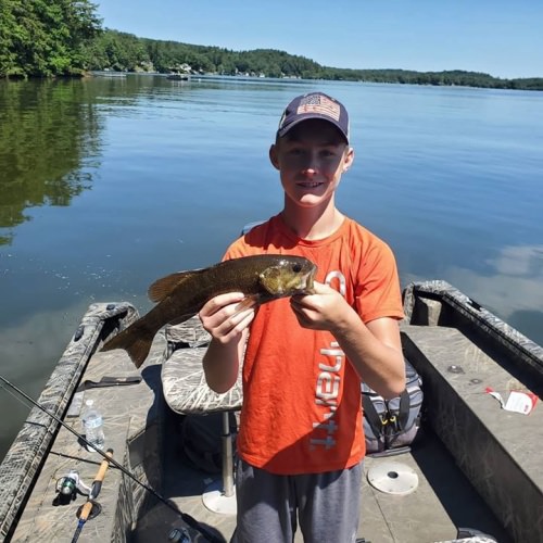 Great morning  fishing with Jacob.