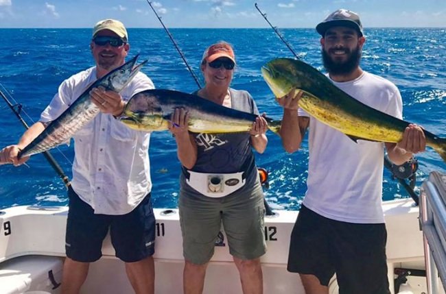 Bouncer's Dusky 33 is back on the fish and the mahi bite is red hot. If you want to have a blast, this Miami charter is a no brainer! http://bit.ly/2nItMhH

Fly Navarro | #FlyZoneAdventureSeries | #Endorsed | #FishWithTheBest | #FlyZoneFishing