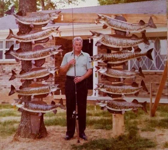 I WOULD ASK THAT YOU TAKE A MOMENT TO READ ALL OF this and say a prayer for the Regan family. 

My friend EC Reagan died today.  He was 86 years old.  EC was a true Dale Hollow legend.  He was “Mr. Muskie” and still holds all the records for the most Muskie ever caught over 40 inches (the last time we talked about I believe it was 55 - I have attached a photo of just a few of them!).  He knew more about fishing then anyone I ever met. Tens of thousands of Dale Hollow Walleyes fell to his techniques over the many decades.  

Yet, EC was a humble and God fearing man.  EC was a genuine Southern Gentleman with a very dry wit. As a Korean War veteran as a Bazooka Man, EC served his country with great honor.  As new neighbors 4 years back when we moved in, he and his wife Jo welcomed my wife Jerri and I to the neighborhood.  To get a chance to know him, I am forever grateful. 

My fondest memories of EC are the many afternoons we spent watching westerns together.   I would look down and we would both inadvertently be tapping our feet to the same rhythm as we listening to the “Rolling  - Rolling - Rolling”  beginning song to Raw Hide (how funny!).  

I loved him dearly and will miss him terribly, but I know he is in a better place.

I pray strength and faith to his with of 66 years Jo and the entire Regan family.

Captain Jim Durham