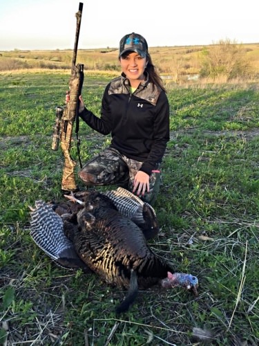 Dad & Daughter got their bird. #Hunting #Turkey #FinandField
