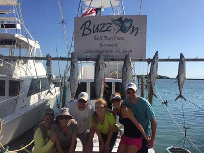 The wind has finally died down and Brower Fishing Charters on the Buzz On out of Bud N' Mary's Marina is having some good days. #Fishing #Florida #BuzzOn #BudnMarys #FinandField #Adventure