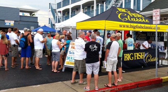 Big crowd at Huk Big Fish Classic. Good luck to all the boats fishing day 1. #Fishing #OC #BFC #Huk #FinandField