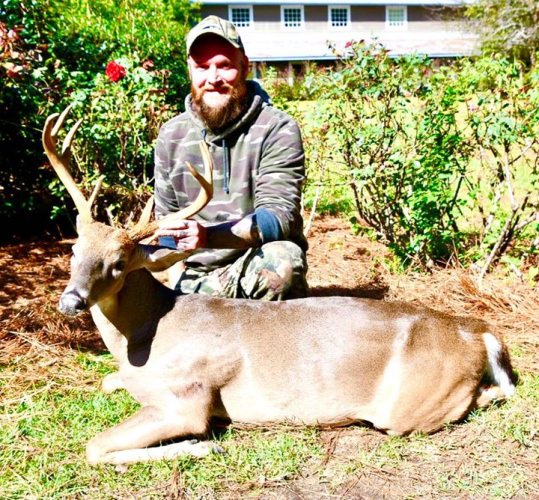 Shawn had quite a morning show culminated by this beautiful 18.25” 8 point. This was his largest buck to date. Congratulations! We enjoyed hosting the Kolter Homes group. #redblufflodge #scdeerhunting #lifetimememories @ Red Bluff Lodge