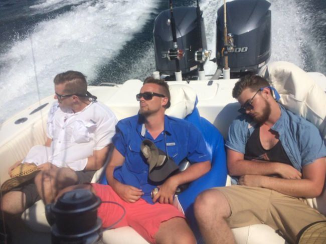 Anyone have some friends like this? #BeanBags #TooMuchFun #Adventure #Fishing #FinandField