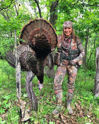 Nothing like tagging out! Way to go Krysten McDaniel. #Hunting #Turkey #Kansas #Adventure #FinandField