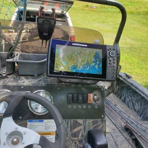 New helix installed today. Should help find the fish on these hot days and will be a big help getting  to duck spots this fall.