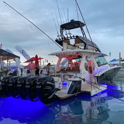 What do you think of this 53 Scout with bunch of Mercury Marine power? #Boats #Outdoors #MercuryMarine #ScoutBoats #FinandField