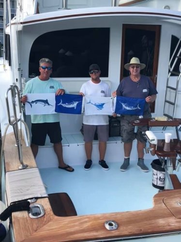 Great way to start fishing after a hurricane 
GRAND SLAM plus 1 White Marlin 
Greg caught his second personal SLAM