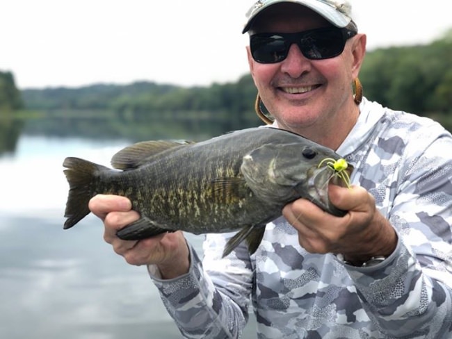 Top-water bite continues! @sageflyfish @rioproducts #susqguide #topwater#keystonesmallies