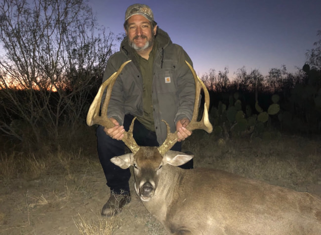 Texas Senator Ted Cruz got a beauty.
PC. Ted Cruz Twitter  
#Hunting #Texas #TedCruz #FinandField