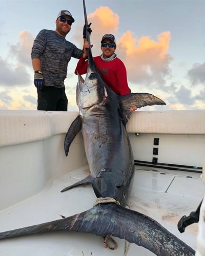 Big sword for Capt. Nick Stanczyk! #Fishing #BudandMarys #Keys #Swordfish #FinandField