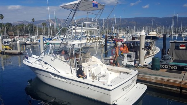 Speaking of fishing.... Have you seen this Pursuit 3000 Offshore in front of Brophy's?  Twin Diesel, Full Electronics, Ready to Fish! specs @ www.seacoastyachts.com