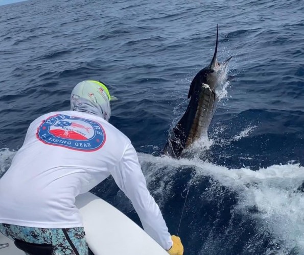 Caption this! Burro Gonzalez on the Dream Girl making it happen down in Marina Los Suenos.
PC: Pure Lure