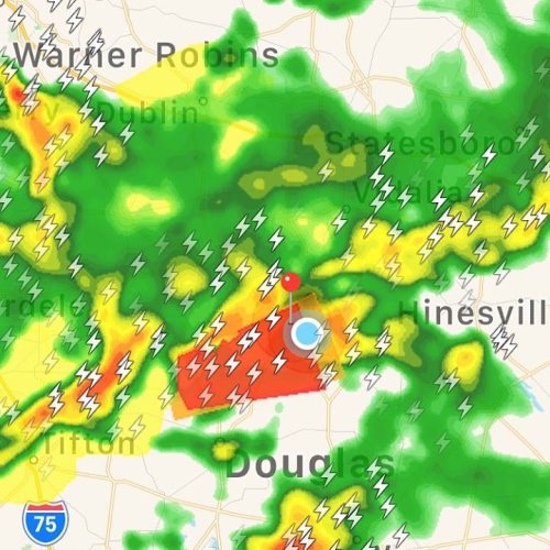 Tornado warning on top of us!!!!