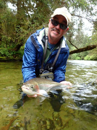 I saw Chris catch his first Steelhead!