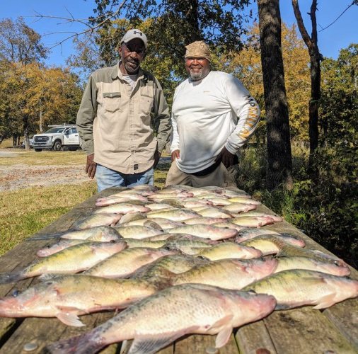 Cortez, Peppy and Cathy not photographed due to boat hair lol. We had a great time out on lake Eufaula we caught a nice mess and threw back alot for next year. It was a light but this crew can get them in the boat. Thanks for your multiple repeat business much appreciated see y'all next go around