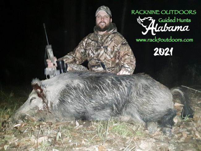 Big Congrats to Cody on his 188lb boar from Racknine Alabama!! #hoghunting #alabamahoghunting #racknineoutdoors