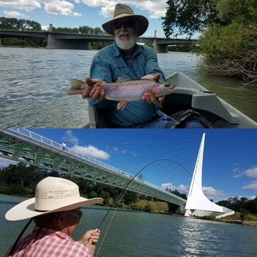 The Lower Sac doesn't disappoint again and keeps pumpin um out. Lots of good times and tight lines with a group of 8 from Truckee Fly Fishers and a few Fly Shop guides. Enjoying that neck of the woods more and more every time I'm up there. Looking forward to the future......

Tight Lines 
Brian 
#norcalflyguides #northerncaliforniaflyfishingguides #northerncaliforniaflyfishingguide #tugisthedrug #norcalflyfishing #tightlines #lowersac #keepumwet #catchandrelease #clackacraft #repyourwater #findyourwater #proloks #seewhatsoutthere Off the Hook Fly Fishing Fly Fishing Specialties Custom Drift Marine