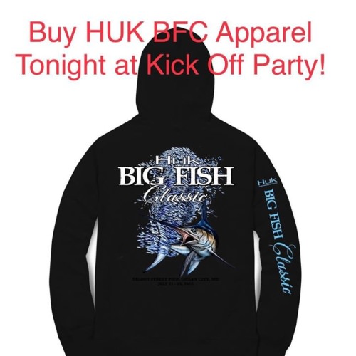 Get in on the action and sign up to fish the 2018 Huk Big Fish Classic today starting at 4pm. M.R. Ducks Huk Gear #OCMD #BFC #FinandField