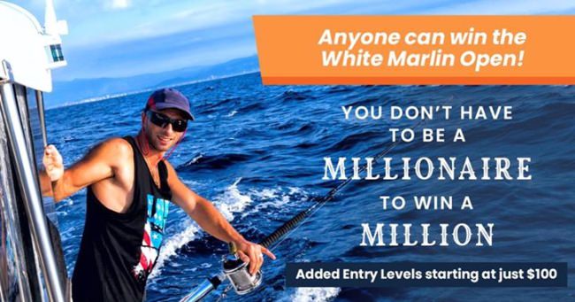 #NoExcuses - Anyone can win the White Marlin Open! Sign up for the 46th Annual WMO at whitemarlinopen.com. #SportFishing #Fishing #VisitMaryland #WMO #OCMD #FinandField