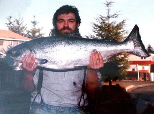 Who is the guy in this throw back photo?

#Fishing | #OldSchool | #Adventure | #FinandField