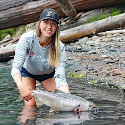 Got her 1st summer king with Kfish's Guide Service. #King #Fishing #FinandField