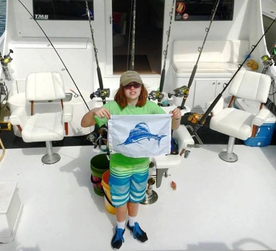 Congrats to Myra landing her 1st & 2nd sailfish ever fishing with Rhonda's Osprey Charter Fishing. Give Capt. Joe a call at 877-610-9749 to book your fishing adventure.

#Fishing | #FinandField | #PalmBeach | #Sailfish | #RhondasOsprey