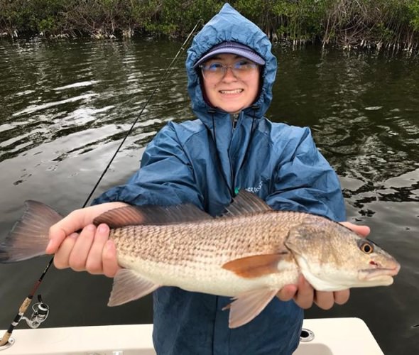 Sarah, Anthony, Rodger, and Dan had a good time catching redfish, sea trout, Black drum, and sheepshead with me on this mornings trip! #redfish #seatrout #blackdrum #portcanaveral #slightlyobsessed #getslobbed #deepseafishing #nearshorefishing #inshorefishing #fishingcharters #flatsfishing #spacecoast #florida #mbgboats #maverickboats #pathfinderboats #fishthelegend #minnkotamotors #yeticoolers #rcioptics #powerpole