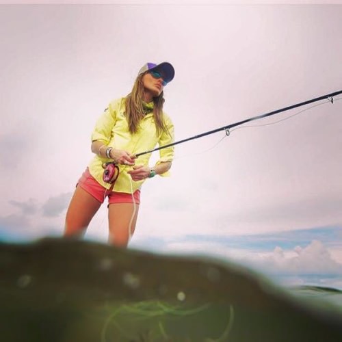 How cool is this fly fishing photo? Bravo Rebekka Redd Fly Fishing. #Fishing #FlyFishing #Adventure #FinandField