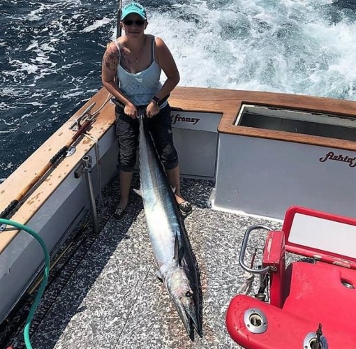 Fishin' Frenzy landed a monster Wahoo! #Fishing #FishinFrenzy #OBX #WickedTuna #FinandField