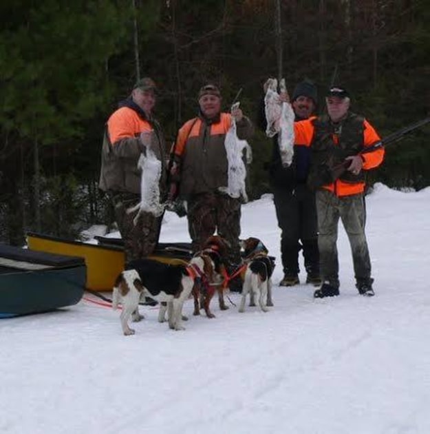 Hunt with Snowshoe Hare Guide Service Fin & Field