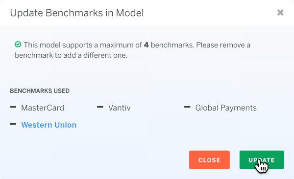 Model Update Benchmarks