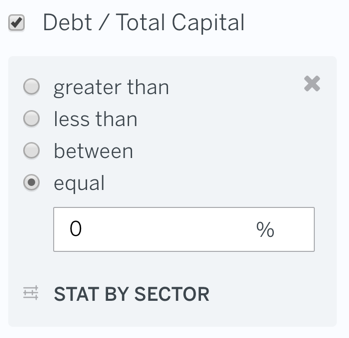 Filter Debt / Total Capital