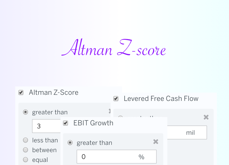 Stock Screen: Strong Altman Z-Score