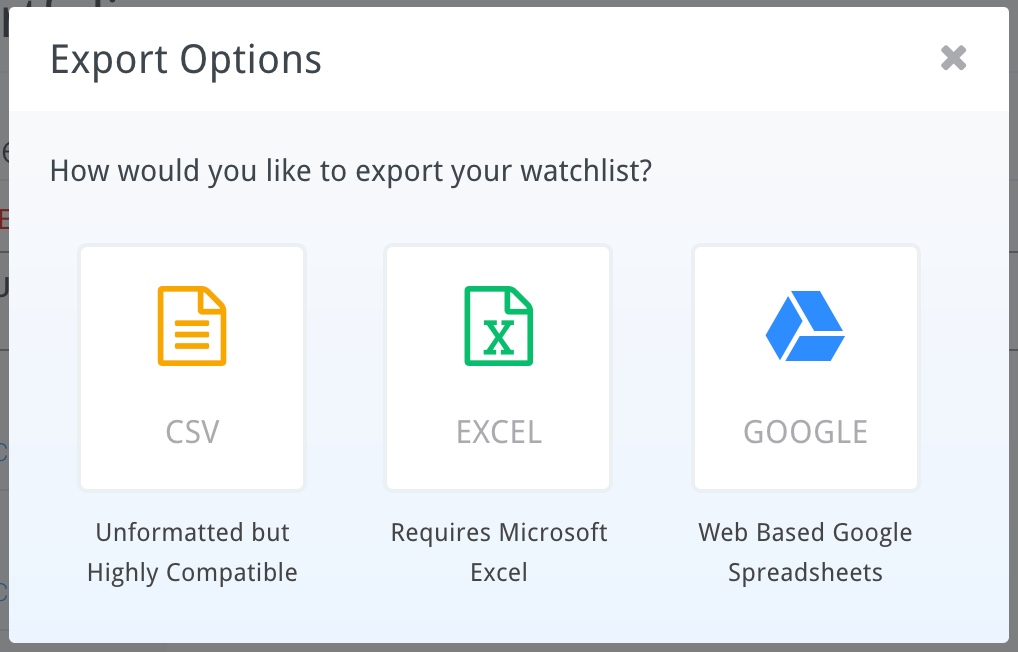 Export View