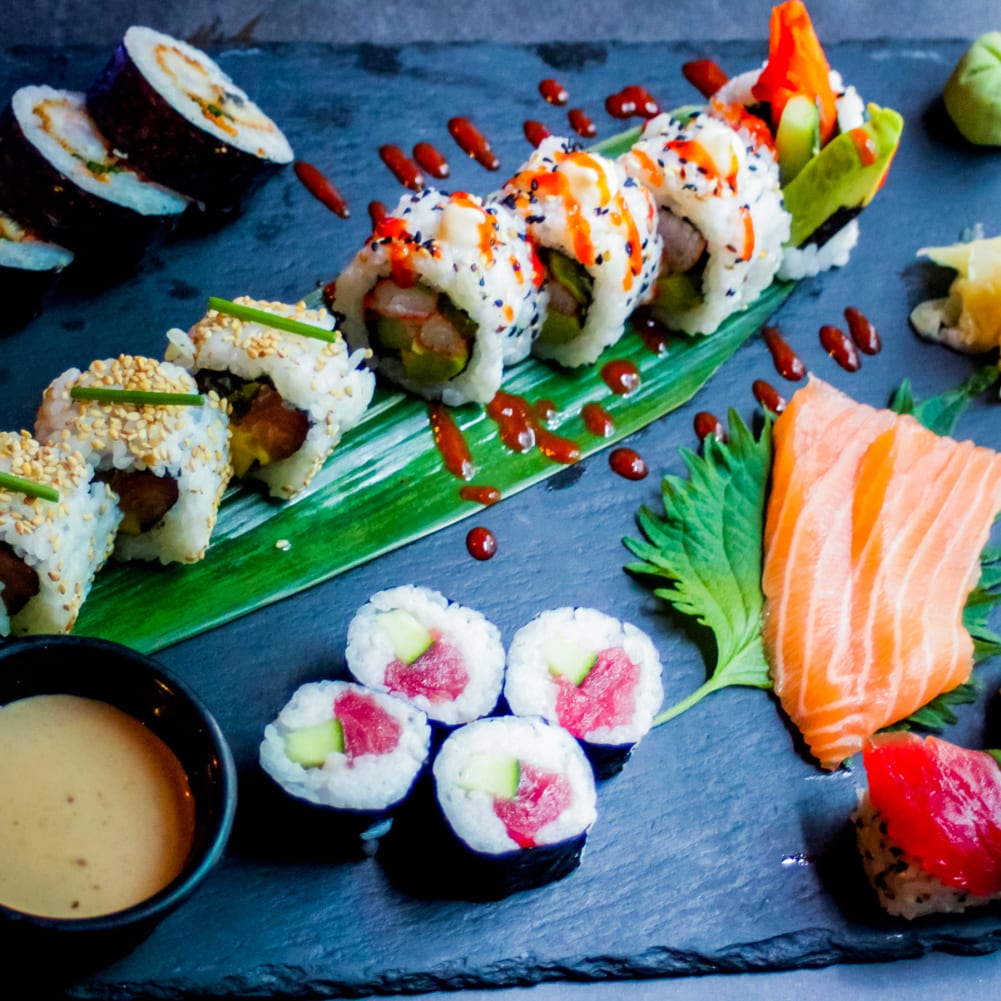 Unlimited Asian Tapas & Sushi with Bottomless Beer or Wine for Two Dining Out