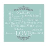 Thumbnail 3 - wedding day personalised glass chopping board