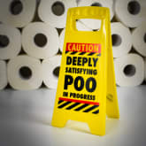 Thumbnail 3 - Funny Warning Sign- Satisfying Poo