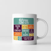 Thumbnail 8 - Personalised 10 Things I Love About my Wife Mug